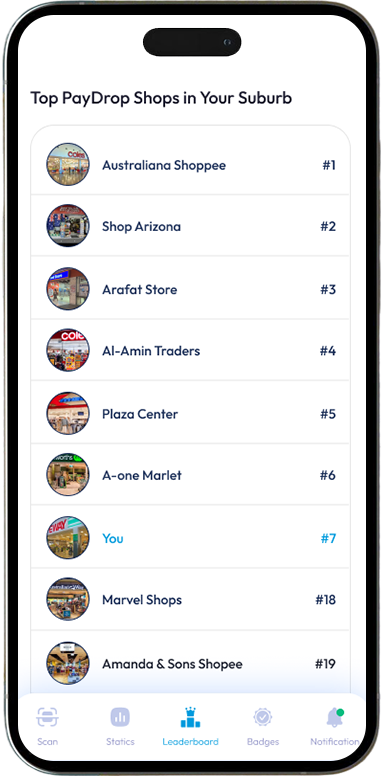 PayDrop Left Screen